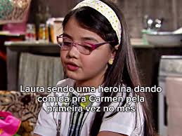 Laura Leva Lanche Na Casa Da Carmen