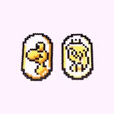 Super Mario World Yoshi & Peach Coin Perler Bead Sprite Set | Dragon Coin |  SNES 16-bit Pixel Art - Etsy