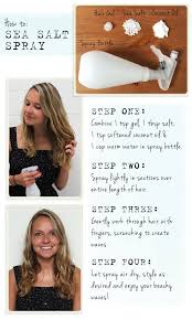Diy Sea Salt Spray Diy Hair Spray Diy Beach Waves Salt Hair