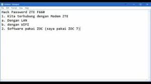 Below is list of all the username and password combinations that we are. Hacking Password Modem Zte F660 Youtube