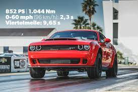 Dodge drops latest challenger srt demon series with crate. Dodge Challenger Demon Motor Leistung Details