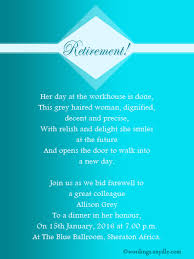 Here are some good examples of birthday invitation messages to appear on your birthday invitation card. Retirement Party Invitation Wording Ideas And Samples Wordings And Messages