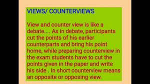 Writing Skills Speech View Counterview Youtube Views and counterviews is a podcast on contemporary issues and challenges that we face and that affect our public policies. writing skills speech view