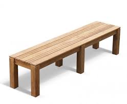 We also carry a variety of wood benches painted in a black, white or gray finish. Chichester Teak Outdoor Backless Bench 2m