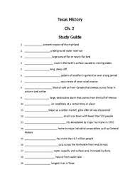 texas history 7th grade mcgraw hill ch 2 study guide tpt