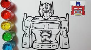 Robot transformer optimus prime, robot clipart, transformer, robot png dan vektor . Menggambar Dan Mewarnai Robot Optimus Prime Draw Color Robot Optimus Prime Youtube