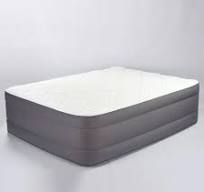 Zip-off Quilted Cover Inflatable Queen Size Air Mattress with Built-in Air Pump