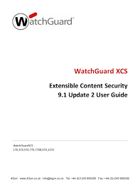 Watchguard Xcs V9 1 User Guide Manualzz Com