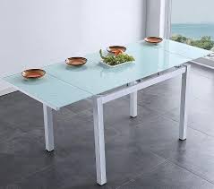 Mesa extensible con alas laterales independientes en cristal. Lláˆ Mesas De Cocina De Cristal Extensibles Ofertas 2020