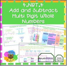 19 Best 4 Nbt 4 Add Subtract Multi Digit Whole Numbers