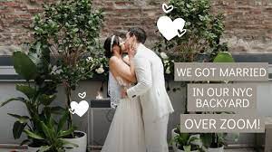 Check spelling or type a new query. Nyc Backyard Wedding On Zoom Pretty Proper Quaint Youtube