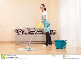 Young Woman Doing Housework And Cleaning Attractive Girl Mopping Floor In Bedro Sponsored Advertisement Sponso Housework Mopping Floors Attractive Girls