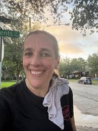 Runner completes unofficial half marathon outdoors