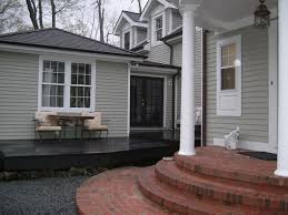 Black And Grey Houses Boopadaboo S Image Patio Patio Steps House Exterior