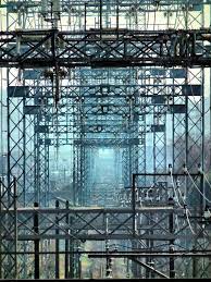 high voltage tower gates in tokyo japan 鉄塔 都市景観 工場萌え