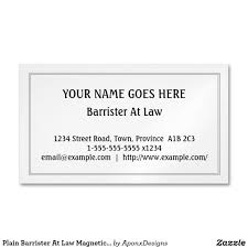 Plain Barrister At Law Magnetic Business Card Zazzle Com In 2020 Magnetic Business Cards Standard Business Card Size Business Card Size