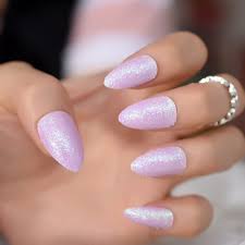 Check spelling or type a new query. 24pcs Kit Fashion Glitter Sharp Stiletto Nail Art Kits Light Purple Pre Designed Fake Nail Tips Medium Full Cover Ol Style Z875 False Nails Aliexpress
