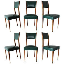 Set Of Six 1950s Mahogany Italian Dining Chairs 1stdibs Com Dining Chairs Dining Room Chairs Modern Chair