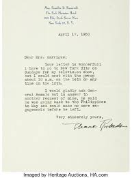 A subreddit for the philippines and all things filipino!. Eleanor Roosevelt Typed Letter Signed One Page 6 X 8 25 On Her Lot 94015 Heritage Auctions