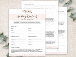 Include how much of the payment is refundable. Wedding Photography Contract Template Wedding Agreement By Designscozy Thehungryjpeg Com