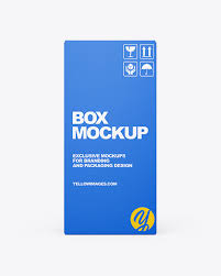 Paper Box Mockup In Box Mockups On Yellow Images Object Mockups