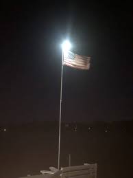 Solar Light For Flagpoles Bright 1 000 Lumans Falls Flag Source