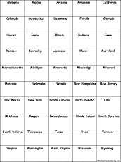 Check out and download this printable list of 50 us states along with full names in alphabetical order with abbreviations, flags, capitals and respective population. Us Geography Enchantedlearning Com