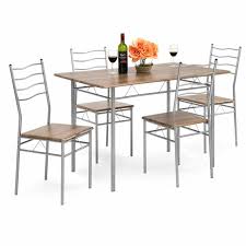 dining set metal legs chairs & table