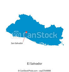This map shows a combination of political and physical if you are interested in el salvador and the geography of central america, our large laminated map of north america might be just what you need. Detailed Vector Map Of El Salvador And Capital City San Salvador Canstock