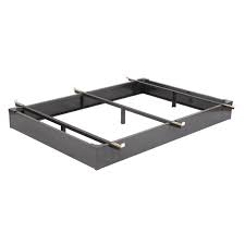 59 7/8 x 79 1/2 inches. Queen Size Hotel Style Metal Bed Frame Bed Base With Flush To Floor Design Fastfurnishings Com