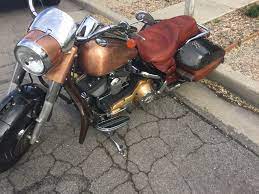 Work In Progress Copper Chrome Brass Bronze Leather Wood Custom Motorcycle Leather Motorcycle