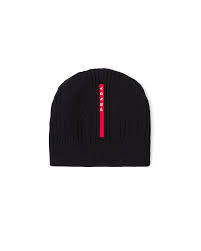Adored by fashion fans and value seekers alike. Black Technical Knit Beanie Prada