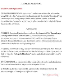 Why is the purchase and sale agreement ma pdf used? Oem Agreement Download Word Pdf Remplate Agreements Org