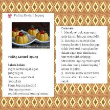 Puding sagu pelangi ini adalah hidangan pencuci mulut yang enak. Resepi Puding Kastard Jagung Malaysian Dessert Cooking Food