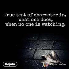 We did not find results for: True Test Of Character Is What One Does When N English Quotes