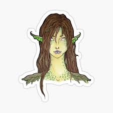 Photo paper, signed, and packaged in water protective slip for shipping] . Swamp Witch Stickers Redbubble