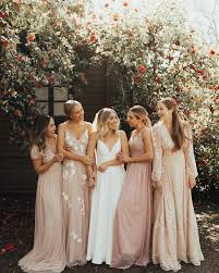 20 Mismatched Bridesmaid Dresses For 2020 In 2020 Bridesmaid Blush Bridesmaid Dresses Bhldn Wedding