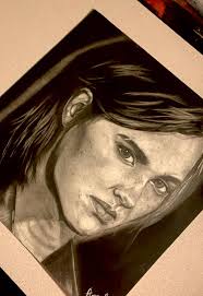 A drawing Ella is working