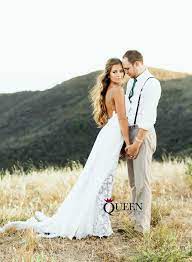 Pin On Beach Wedding Dress Lace Sweetheart Zippers