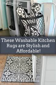 these washable kitchen rugs are stylish