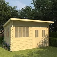 Was in einem kaufvertrag für einen kleingarten steht. Vidaxl Kiefer Massiv Blockhaus 34mm Gartenhaus Geratehaus Holzhaus Schuppen Ebay
