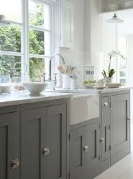 Clever Choice Of Colour Scheme Gives This Farmhouse Kitchen A Fresh Modern Look Description From Pinterest Home Kitchens Kitchen Inspirations Kitchen Interior