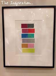 Diy Paint Chip Wall Art Tutorial Inspired By The J Crew Store Paint Chip Wall Diy Painting Wall Art Tutorial