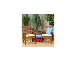 The cheapest offer starts at £100. Dark Brown Acacia Wood Outdoor Patio Chairs With Cushions Set Of 2