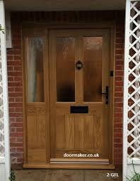 Oak Door And Sidelight Doors Front Door Design Oak Front Door