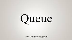 We say 'get on line', 'wait in line', 'don't cut the line', 'line up', 'what a long line!', 'make a line', 'form a line', etc. How To Say Queue Youtube