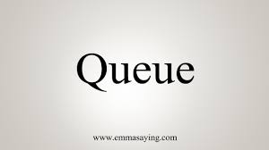 We say 'get on line', 'wait in line', 'don't cut the line', 'line up', 'what a long line!', 'make a line', 'form a line', etc. How To Say Queue Youtube