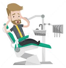 Scared Patient In Dental Chair Vector Illustration Vector Illustration C Rastudio 7698948 Stockfresh