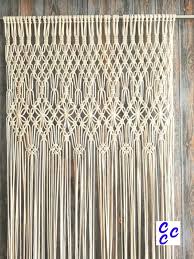 Lange Makramee Vorhang Fenster Vorhang Weisse Makramee Tur Makramee Vorhang Makramee Wandbehang Muster Makramee