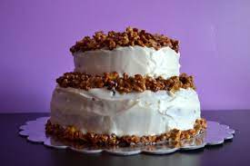While the carrot cake cools, make the frosting. Autumn Carrot Wedding Cake With Cream Cheese Frosting Valerie